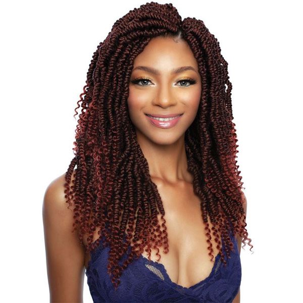 Mane Concept Synthetic Afri Naptural Crochet Braid - TWB209 2X GRANDE NOMADIK TWIST 12" - Hollywood Beauty STL