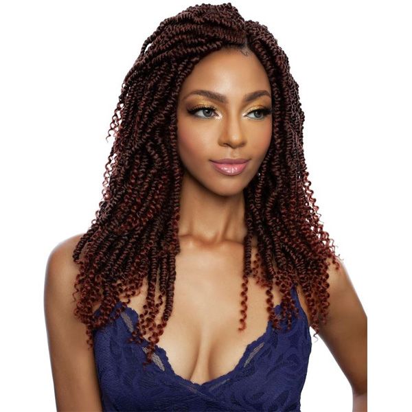 Mane Concept Synthetic Afri Naptural Crochet Braid - TWB209 2X GRANDE NOMADIK TWIST 12" - Hollywood Beauty STL