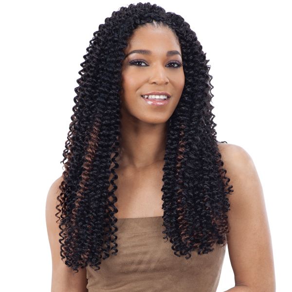 Model Model Synthetic Glance Crochet Braid - NEW WATER WAVE 22" - Hollywood Beauty STL