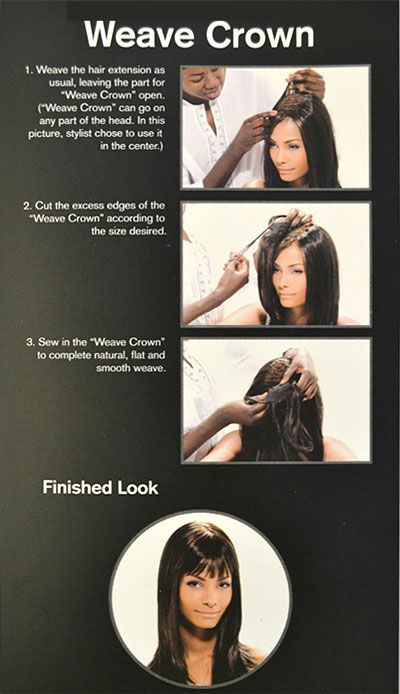 Model Model 100% Human Hair WEAVE CROWN Closure 8 Inch - Hollywood Beauty STL