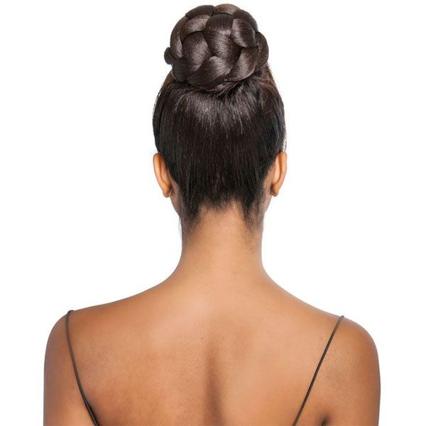 Mane Concept Synthetic Yellowtail BangBun Ponytail YTBB02 CRULLER - Hollywood Beauty STL